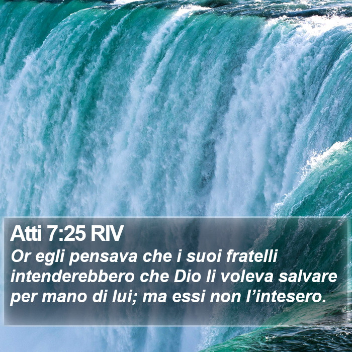 Atti 7:25 RIV Bible Study