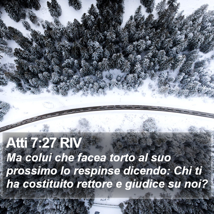 Atti 7:27 RIV Bible Study