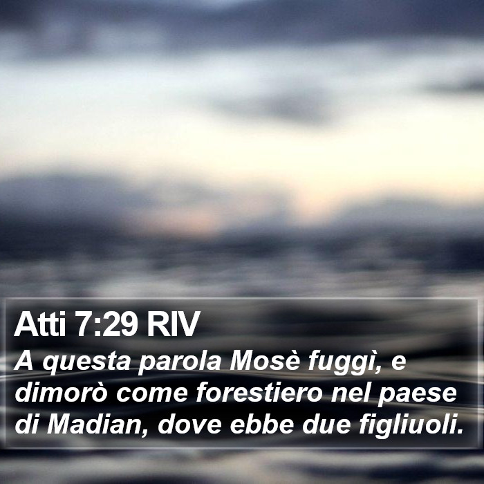 Atti 7:29 RIV Bible Study