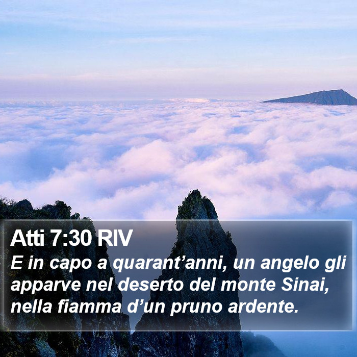Atti 7:30 RIV Bible Study