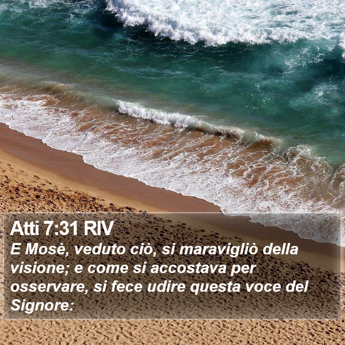 Atti 7:31 RIV Bible Study