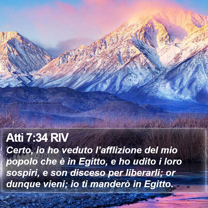 Atti 7:34 RIV Bible Study