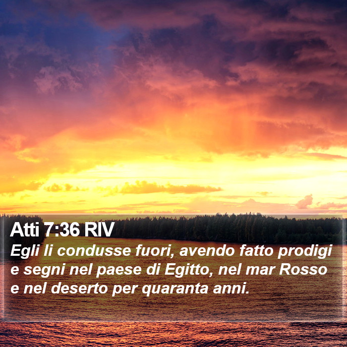 Atti 7:36 RIV Bible Study