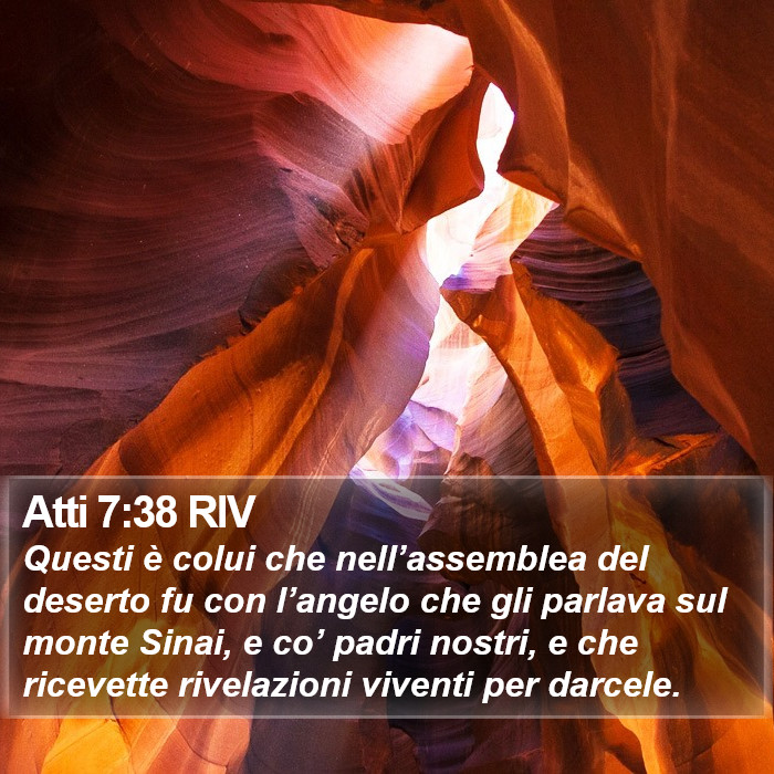 Atti 7:38 RIV Bible Study