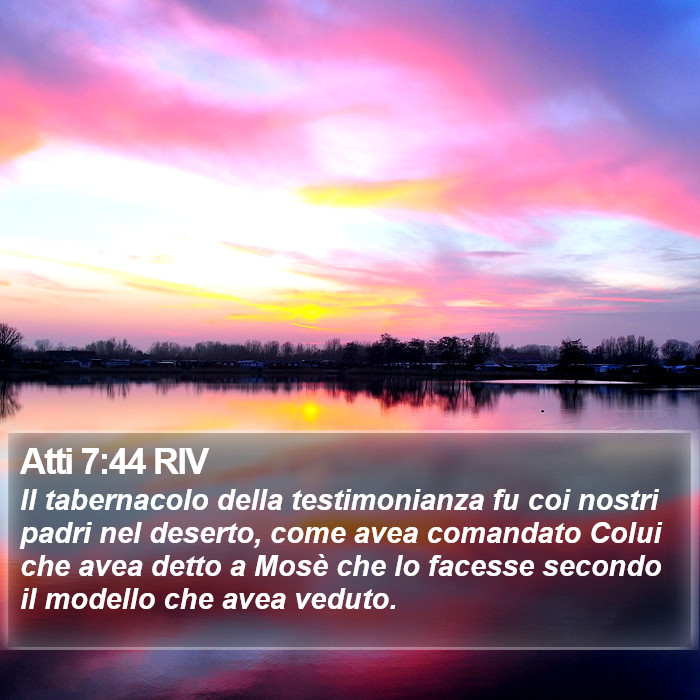 Atti 7:44 RIV Bible Study
