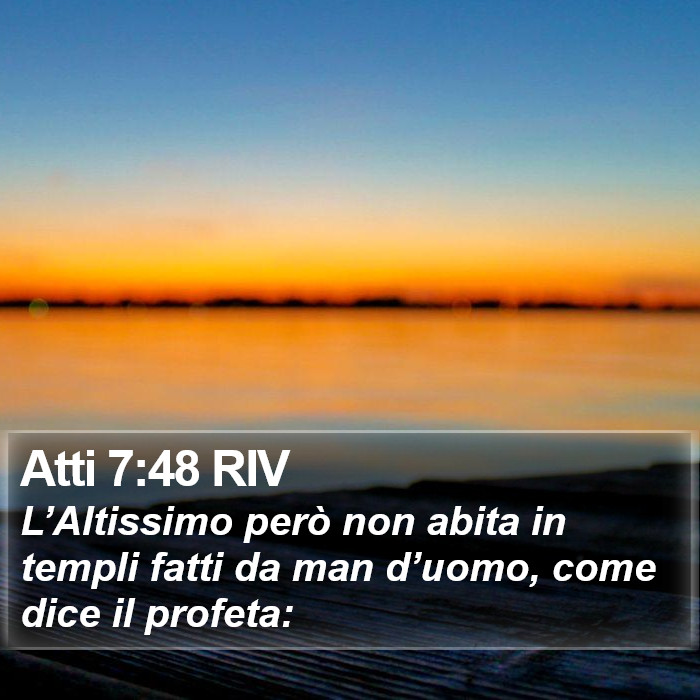 Atti 7:48 RIV Bible Study