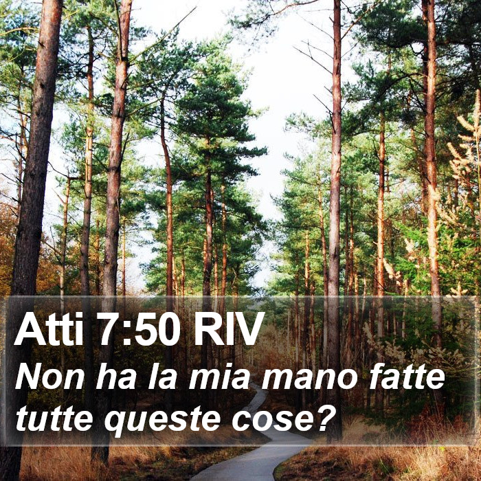 Atti 7:50 RIV Bible Study