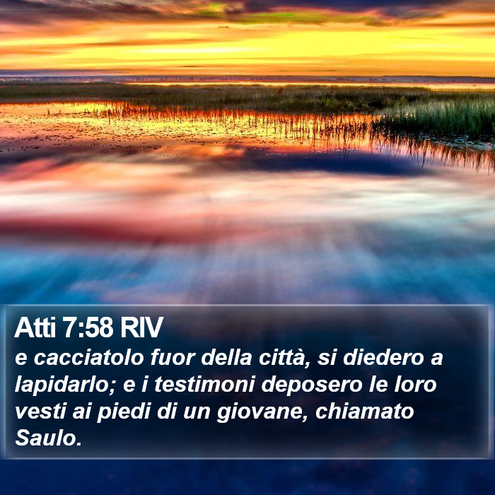 Atti 7:58 RIV Bible Study