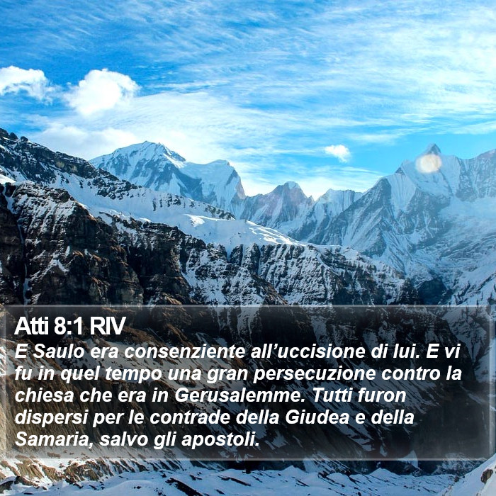 Atti 8:1 RIV Bible Study