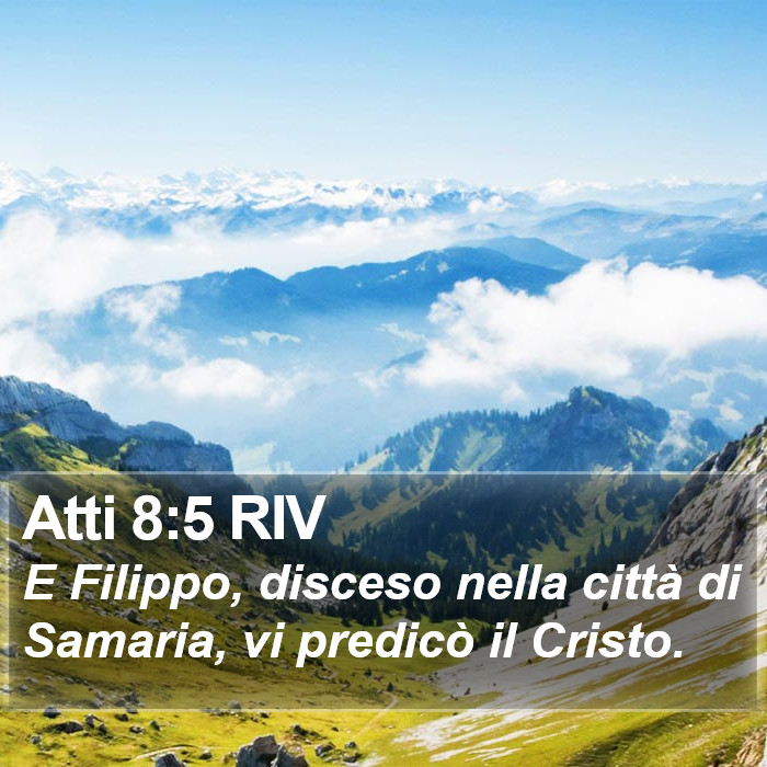 Atti 8:5 RIV Bible Study