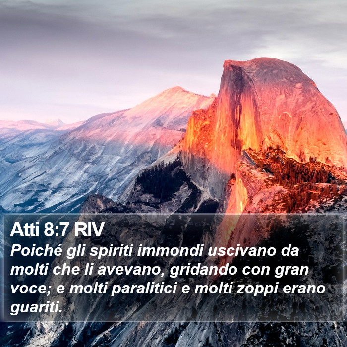 Atti 8:7 RIV Bible Study