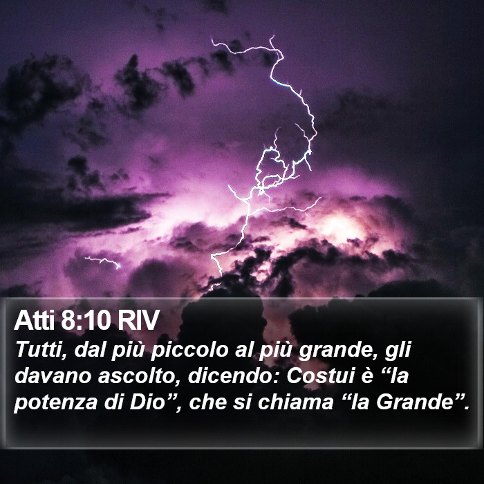 Atti 8:10 RIV Bible Study