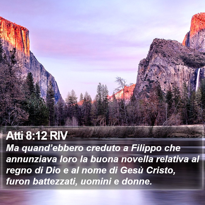 Atti 8:12 RIV Bible Study