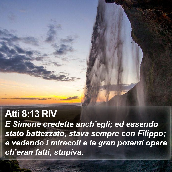 Atti 8:13 RIV Bible Study