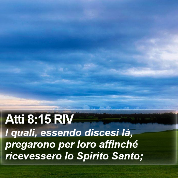 Atti 8:15 RIV Bible Study