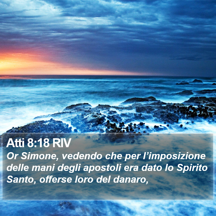 Atti 8:18 RIV Bible Study