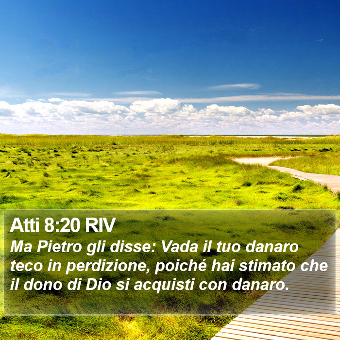 Atti 8:20 RIV Bible Study