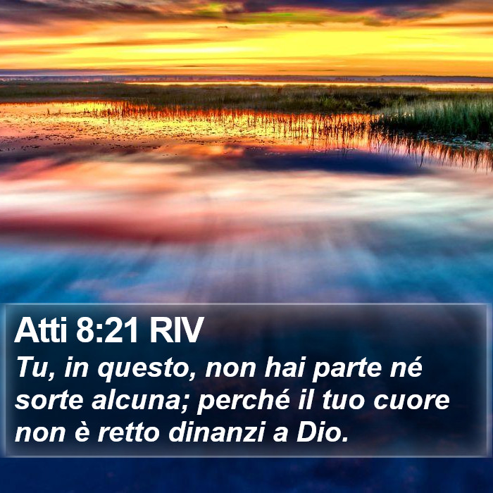 Atti 8:21 RIV Bible Study