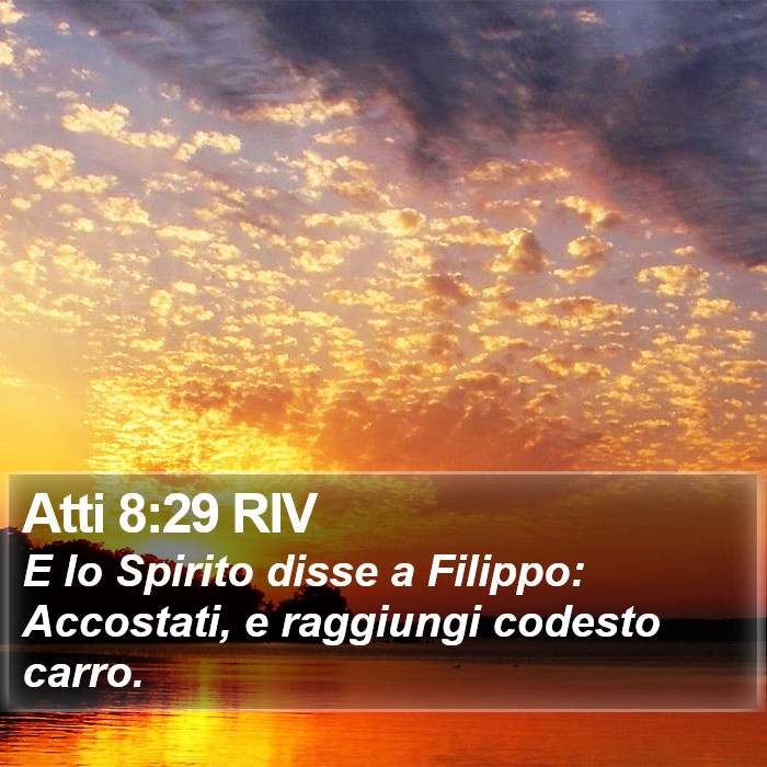 Atti 8:29 RIV Bible Study
