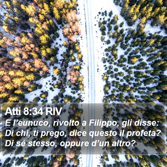 Atti 8:34 RIV Bible Study