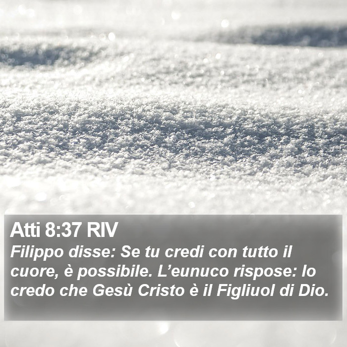 Atti 8:37 RIV Bible Study