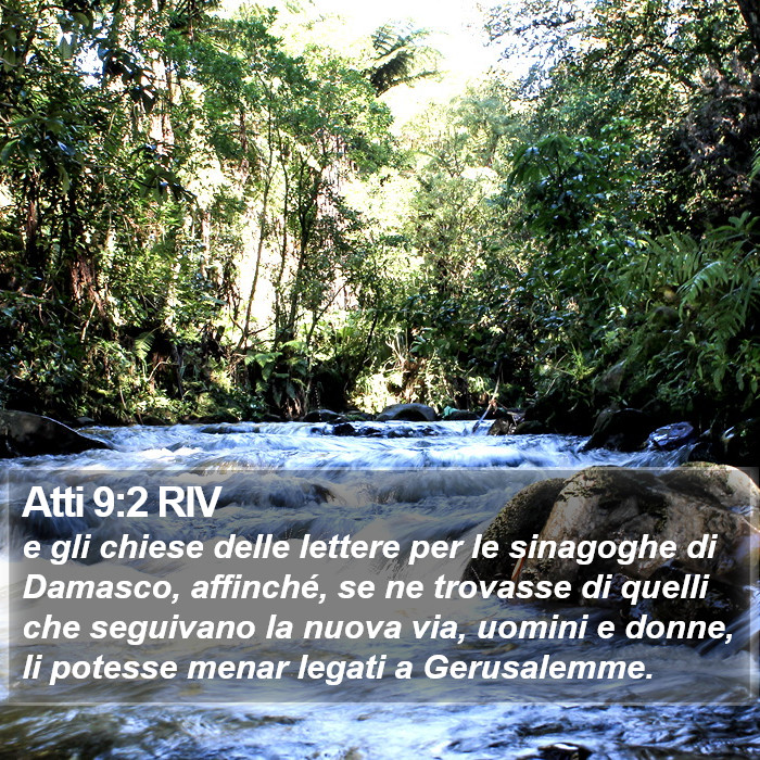 Atti 9:2 RIV Bible Study