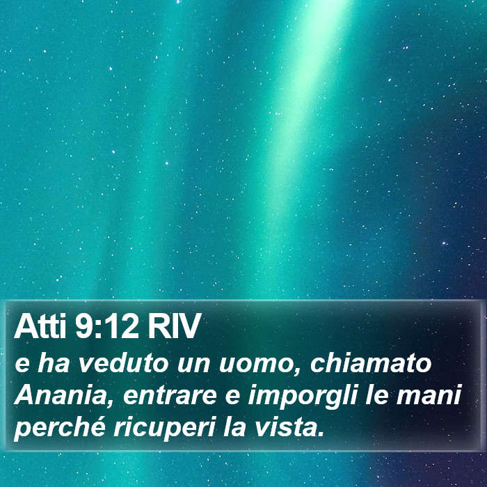 Atti 9:12 RIV Bible Study