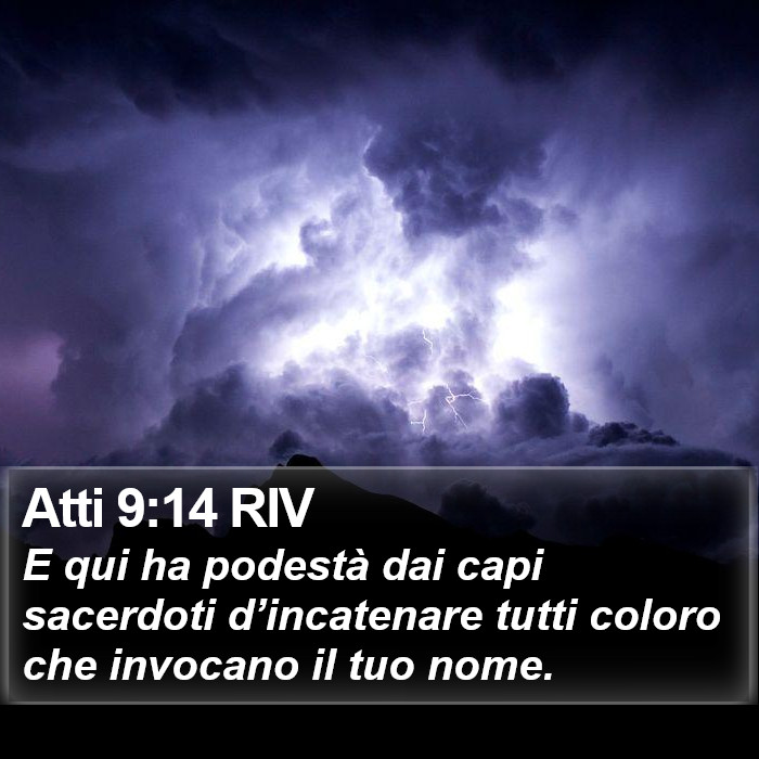 Atti 9:14 RIV Bible Study
