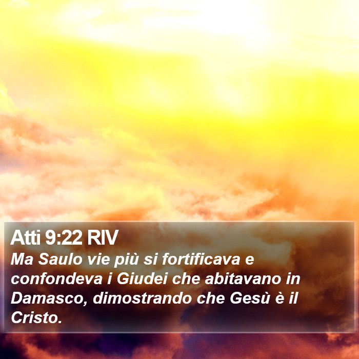 Atti 9:22 RIV Bible Study