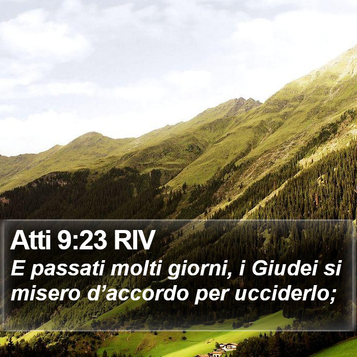 Atti 9:23 RIV Bible Study