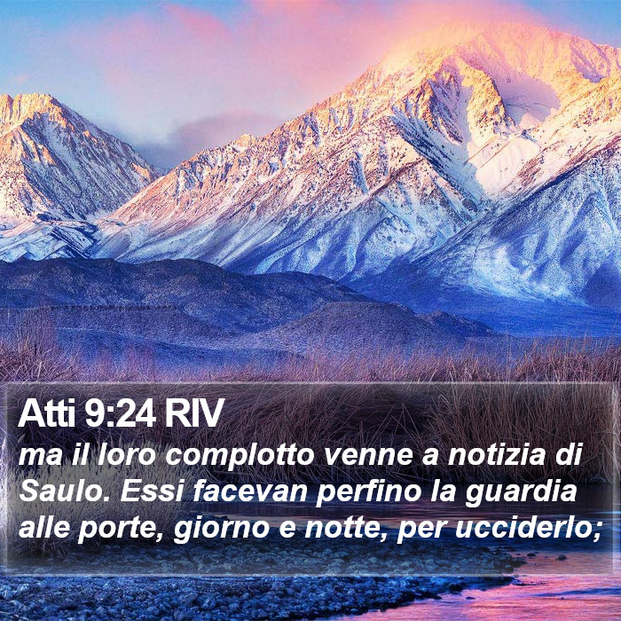 Atti 9:24 RIV Bible Study