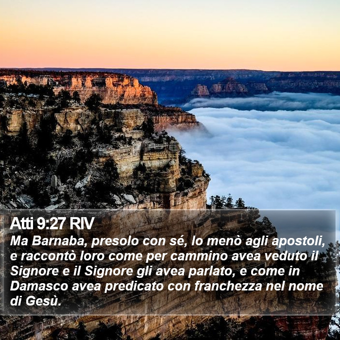 Atti 9:27 RIV Bible Study