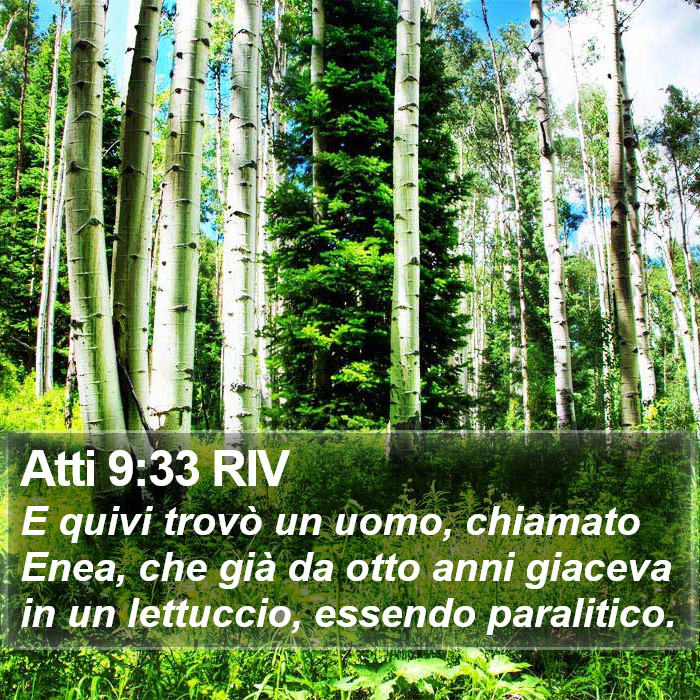 Atti 9:33 RIV Bible Study