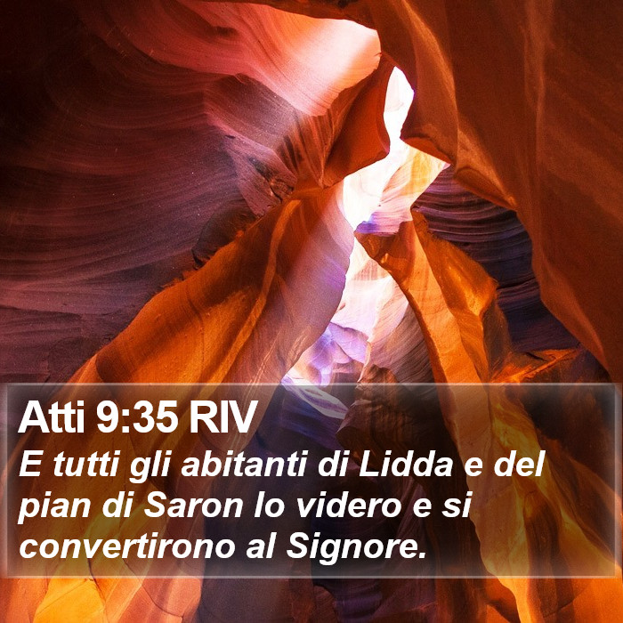 Atti 9:35 RIV Bible Study