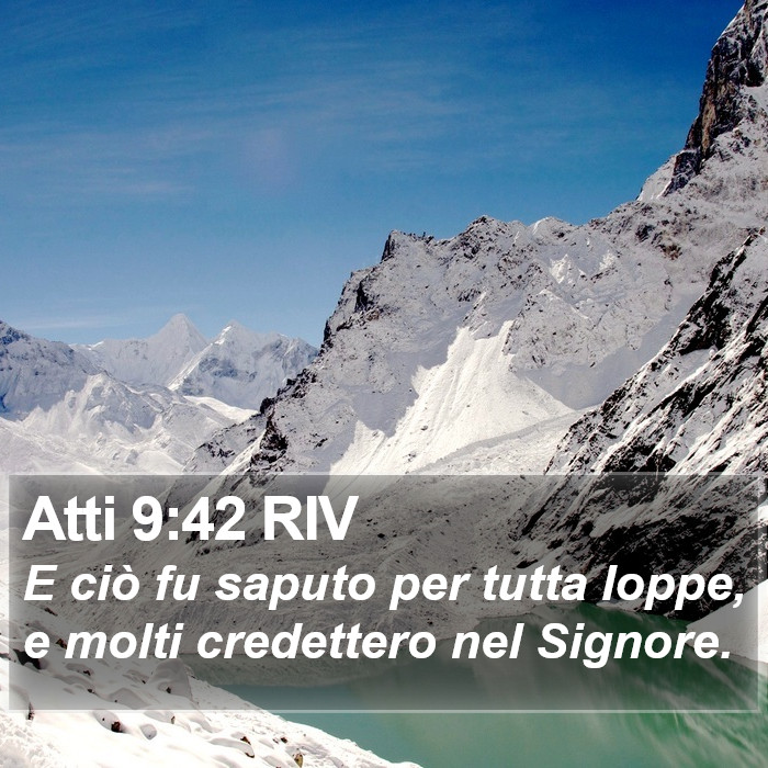Atti 9:42 RIV Bible Study