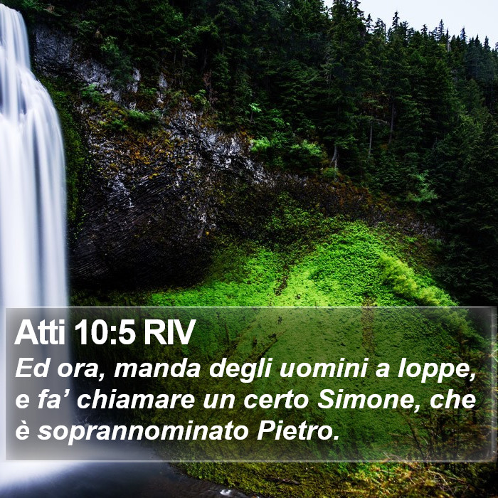 Atti 10:5 RIV Bible Study