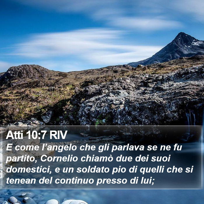 Atti 10:7 RIV Bible Study