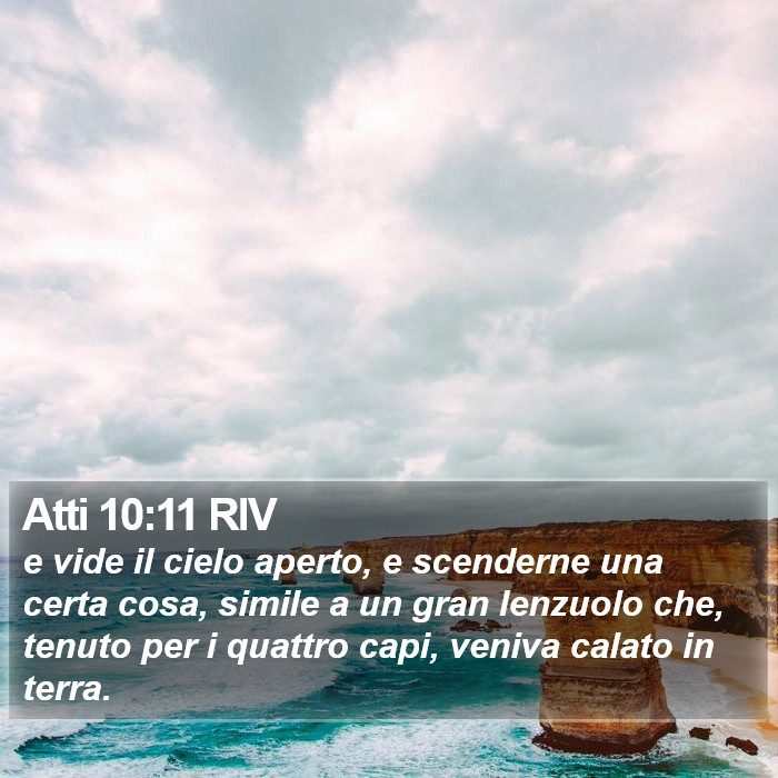 Atti 10:11 RIV Bible Study