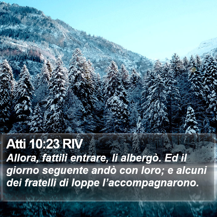 Atti 10:23 RIV Bible Study