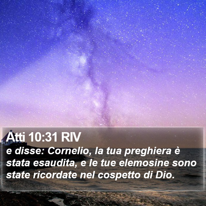 Atti 10:31 RIV Bible Study