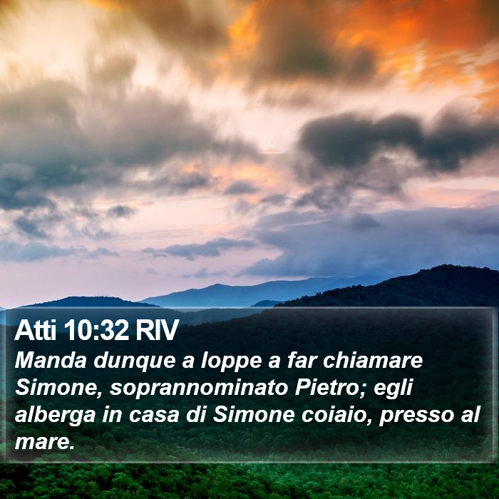 Atti 10:32 RIV Bible Study