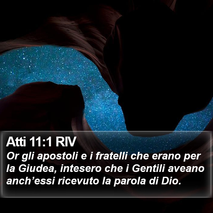 Atti 11:1 RIV Bible Study