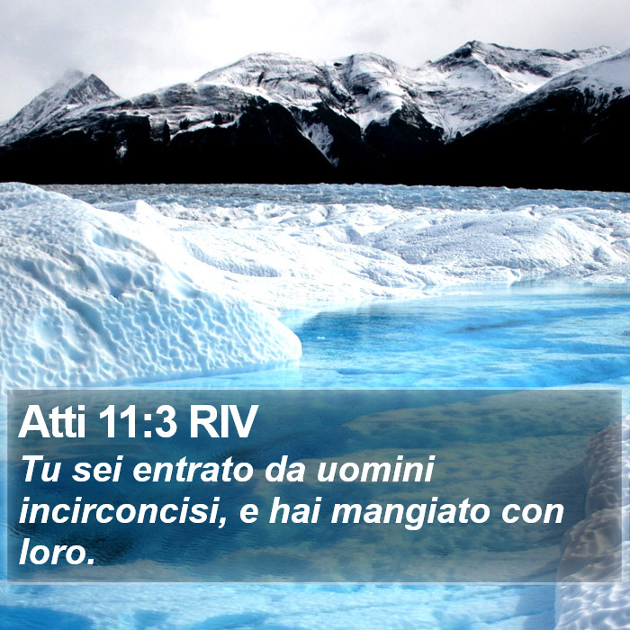 Atti 11:3 RIV Bible Study