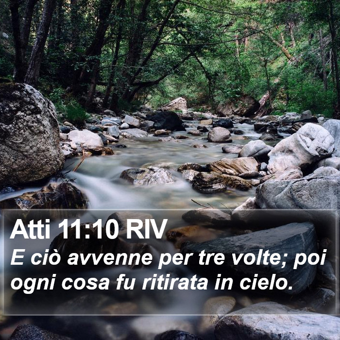 Atti 11:10 RIV Bible Study