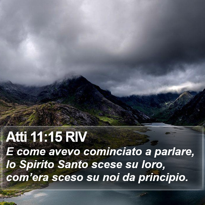 Atti 11:15 RIV Bible Study