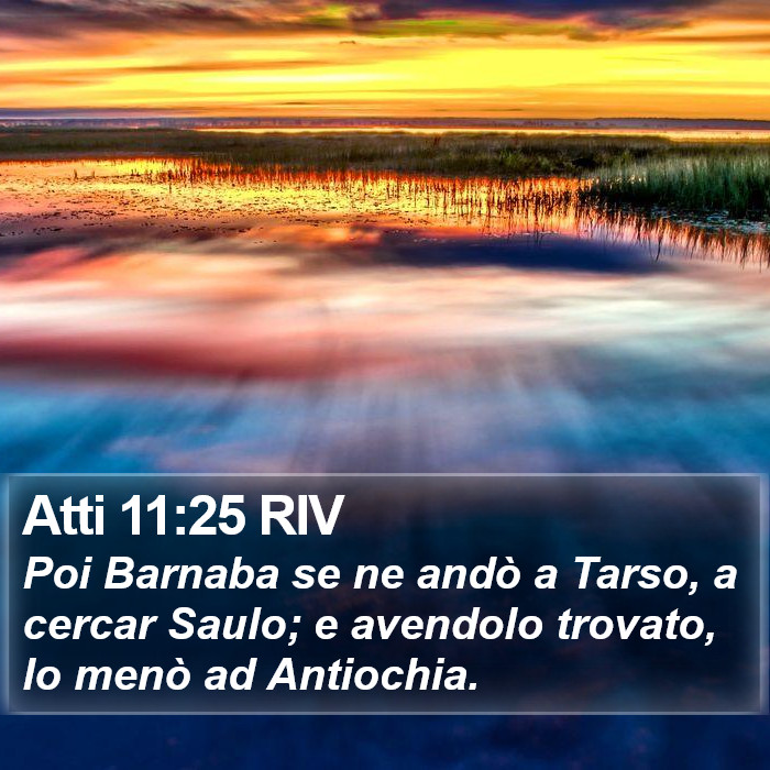 Atti 11:25 RIV Bible Study