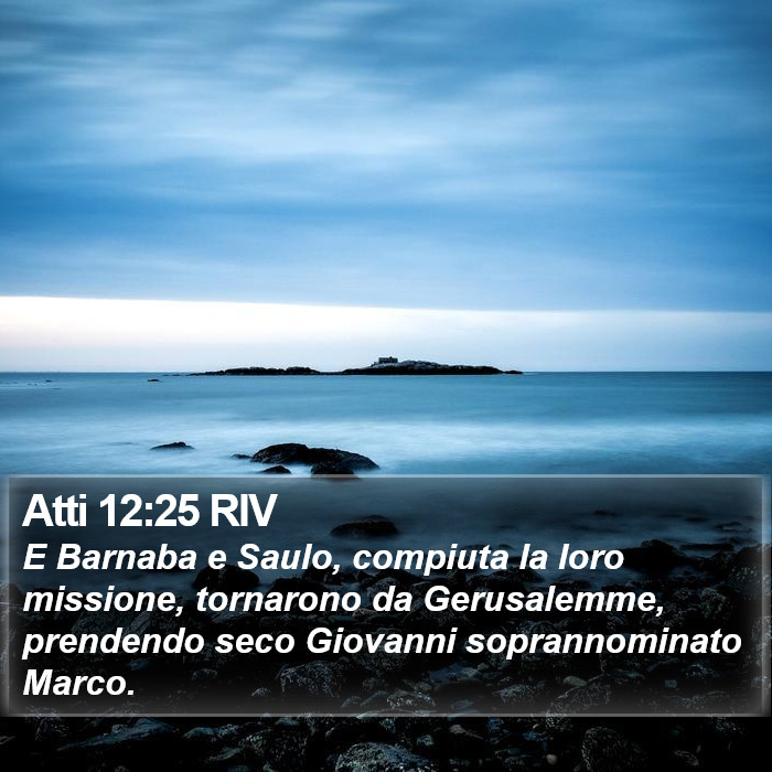 Atti 12:25 RIV Bible Study