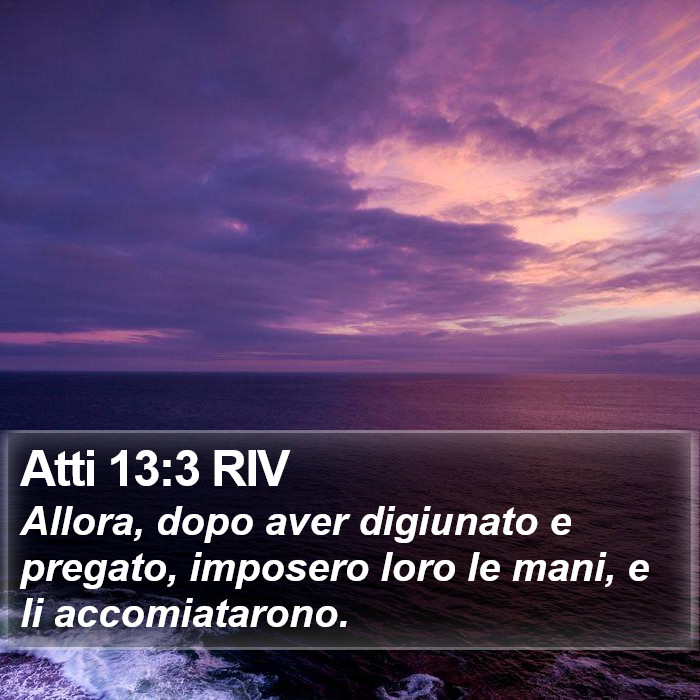 Atti 13:3 RIV Bible Study