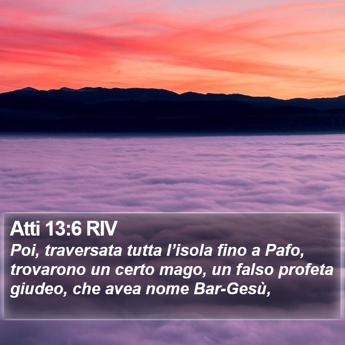 Atti 13:6 RIV Bible Study