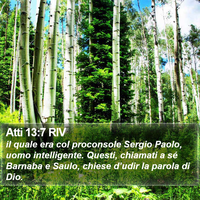 Atti 13:7 RIV Bible Study